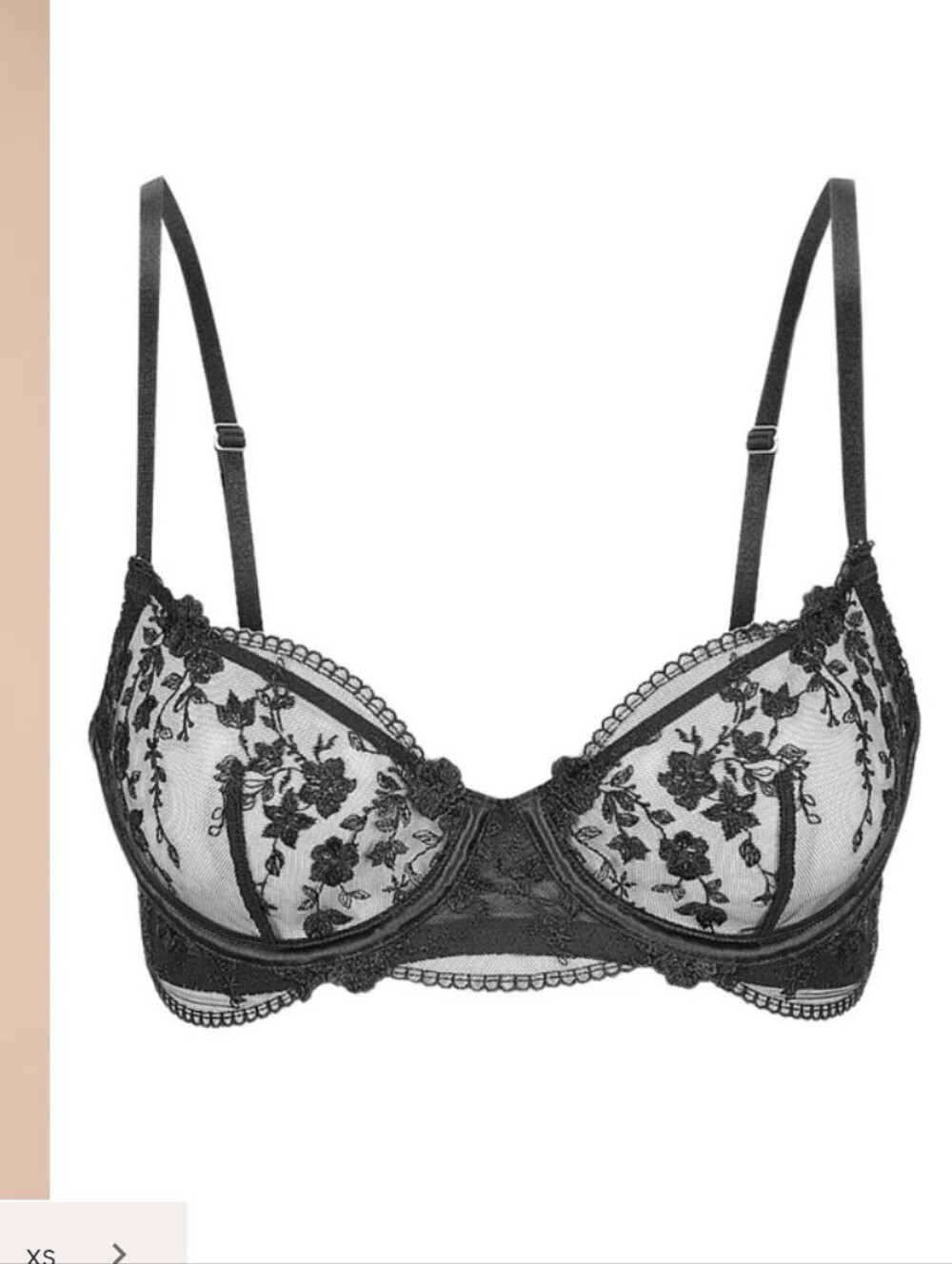Kat The Label Sofia Underwire Bra - Black, Large